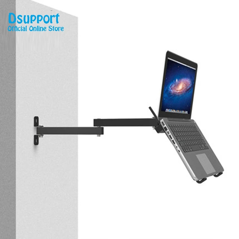 Foldable 17-27 Inch Full Motion Laptop Cooler Retractable Notebook Wall Stand with Wall Mount New Computer Accessories