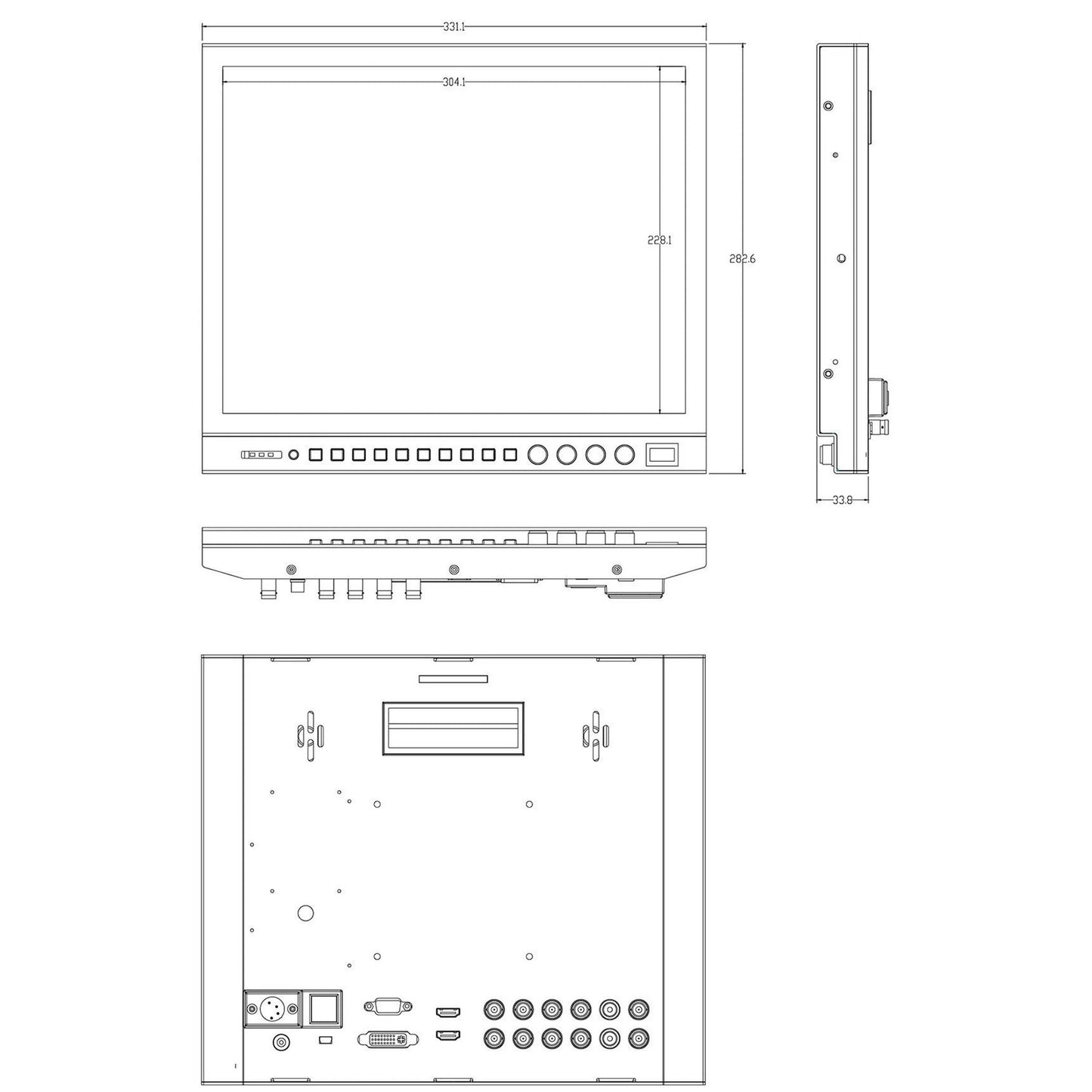 SEETEC P150-3HSD OEM Service | 15" HD Aluminum Broadcast Monitor | Custom Logo & Packaging | Wholesale Supplier