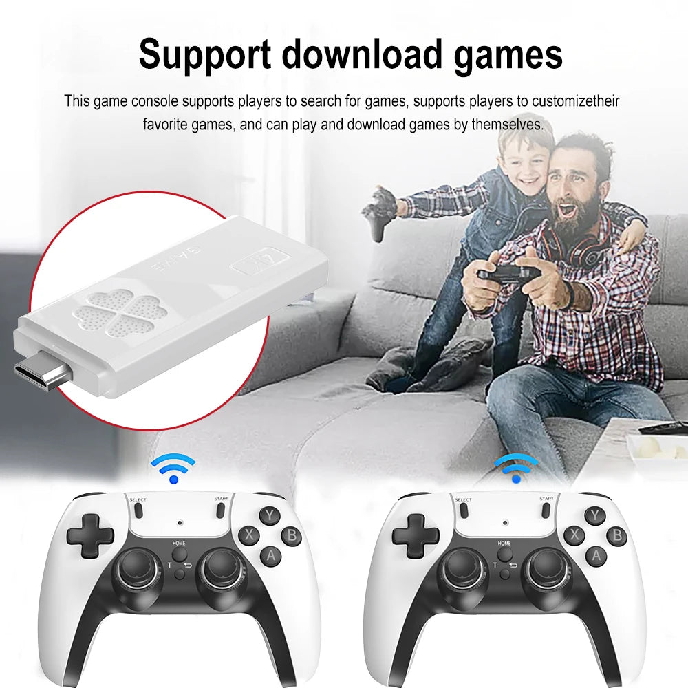 Smart TV BOX M8II Pro Mini 10000 Games TV Game Console 1GB 8GB With 64GB TF Allwinner H313 Android 12