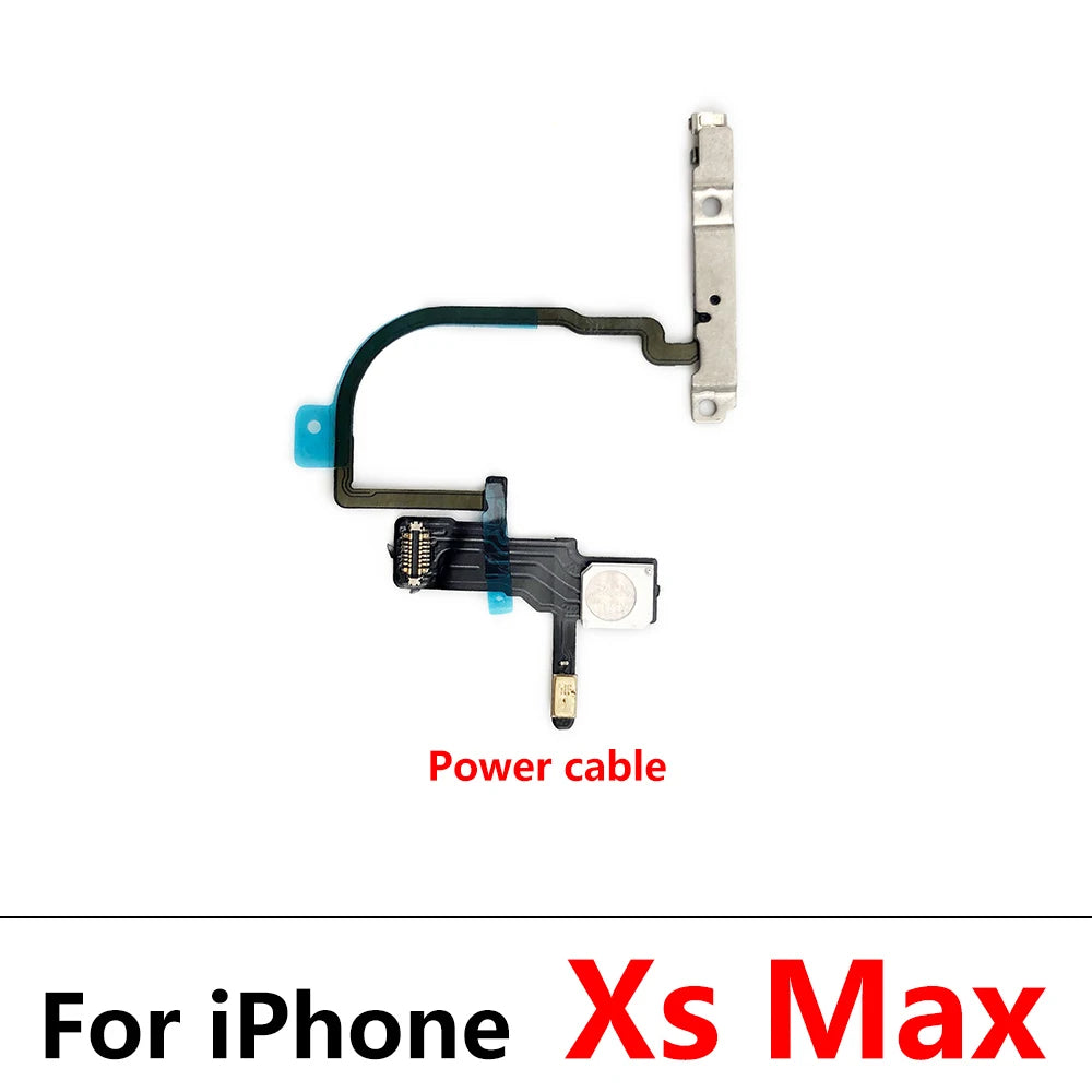 New Power Flex Cable For IPhone 7 8 Plus X XR XS Max Mute & Volume Switch On Off Button Key Replacement Parts