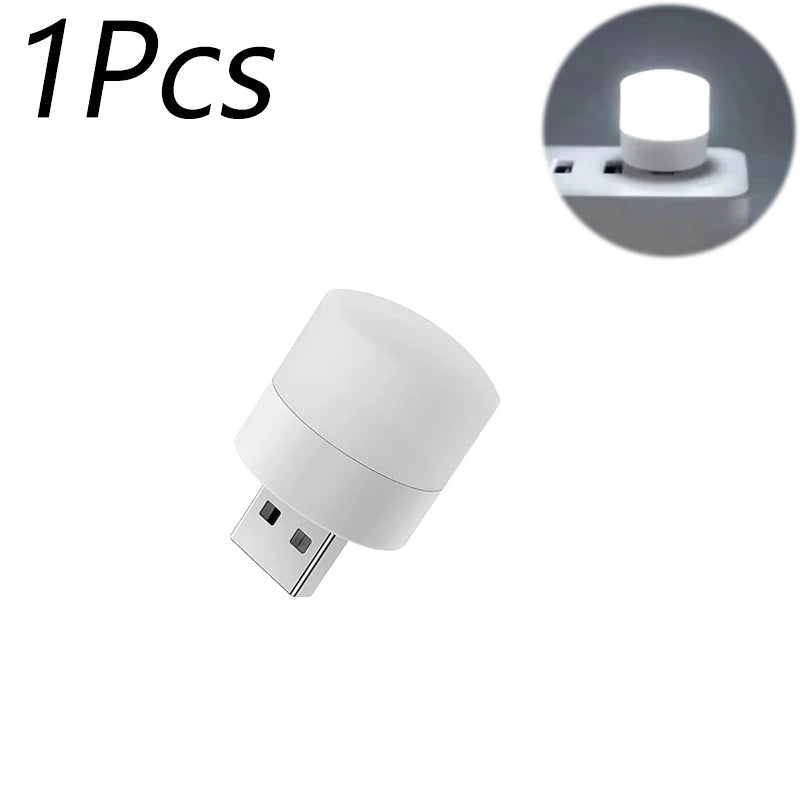 Mini USB Night Light LED Plug Lamp 1W Super Bright Eye Protection USB Book Light Computer Mobile Power Charging USB LED
