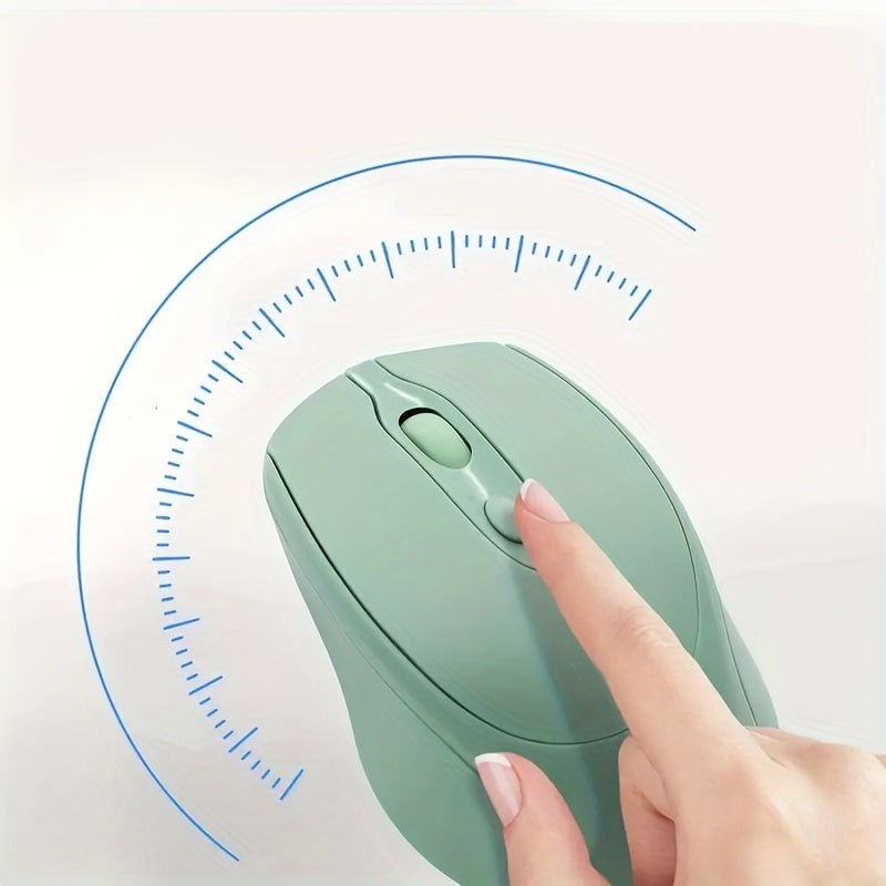 [Wireless Silent Mouse] Wireless Silent Mouse | Ambidextrous Dual-Mode Ergonomic Type-C Rechargeable for Office/Home Use with Tablet/Laptop/Desktop Connectivity, Portable, Compact, Durable Build, Tech Enthusiasts