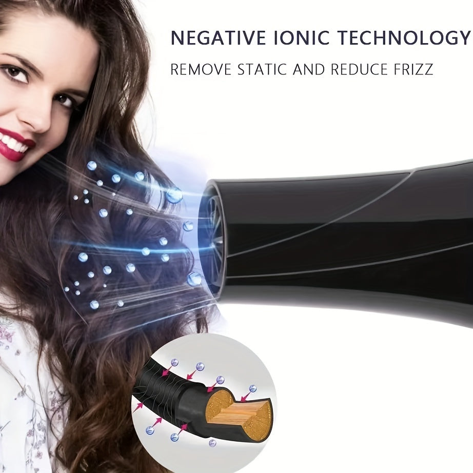 Professional High-Speed Hair Dryer Set - Fast Drying, Low Noise, Advanced Ionic Technology, Multiple Heat Settings, Cool Shot Button, Concentrator Attachment, Suitable for Home Use, Salon-Quality Styling