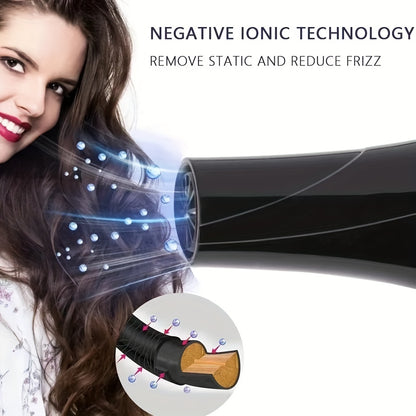 Professional High-Speed Hair Dryer Set - Fast Drying, Low Noise, Advanced Ionic Technology, Multiple Heat Settings, Cool Shot Button, Concentrator Attachment, Suitable for Home Use, Salon-Quality Styling