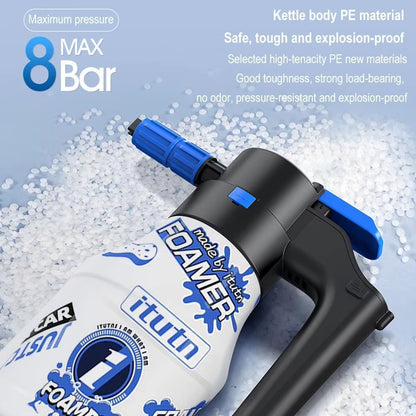 Electric Foam Sprayer for Car Wash Pro Snow Foam Cannon Generator Automatic Battery Powered Pressure Soap Sprayer for Car Care