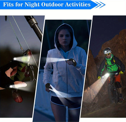 1/2pcs LED Flashlight Gloves - Hands-Free Lights for Camping, Fishing, and Outdoor Activities, Perfect Fathers Day Gifts for Men, Him, Dad, Boyfriend, and Cool Gadgets for Hotel and Natatorium