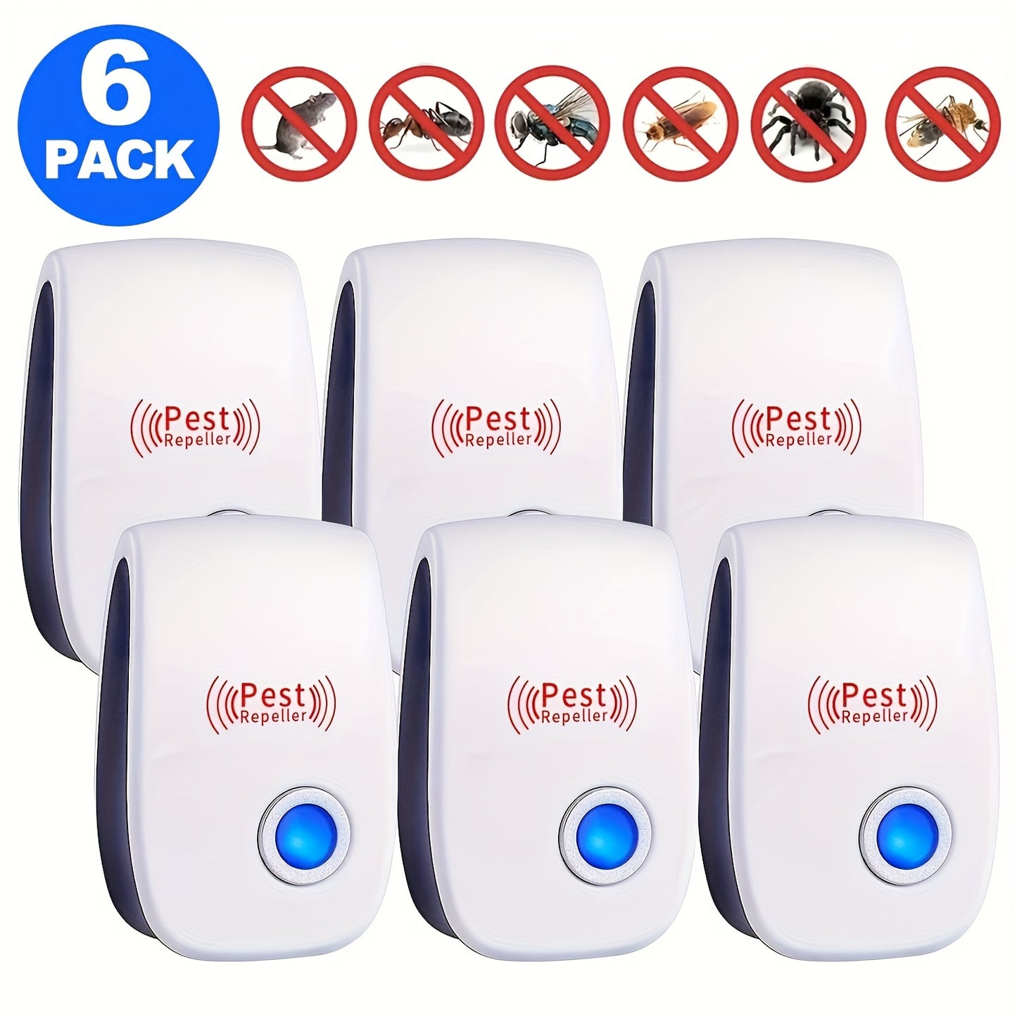 1pc, Ultrasonic Pest Repellers, Indoor Ultrasonic Insect Repellent, Mouse Repellent - Keep Your Home, Kitchen, Office, Hotel, And Warehouse Pest-Free! Pest Control, Summer Essentials, Household Gadgets, Back To School Supplie