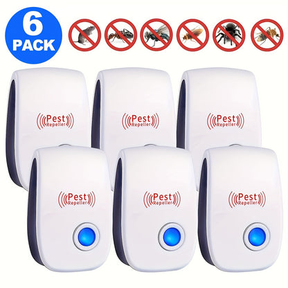 1pc, Ultrasonic Pest Repellers, Indoor Ultrasonic Insect Repellent, Mouse Repellent - Keep Your Home, Kitchen, Office, Hotel, And Warehouse Pest-Free! Pest Control, Summer Essentials, Household Gadgets, Back To School Supplie
