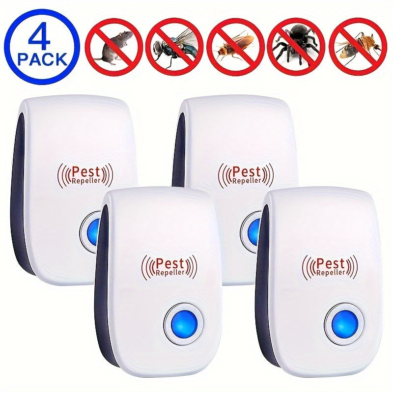 1pc, Ultrasonic Pest Repellers, Indoor Ultrasonic Insect Repellent, Mouse Repellent - Keep Your Home, Kitchen, Office, Hotel, And Warehouse Pest-Free! Pest Control, Summer Essentials, Household Gadgets, Back To School Supplie