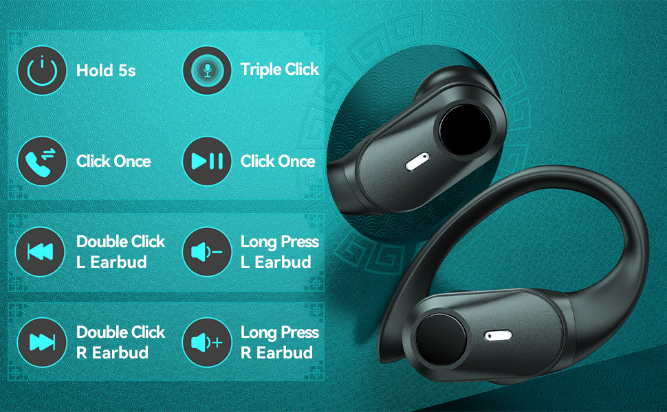 ProSound Wireless Earbuds - Immersive HD Stereo Sound, Advanced Wireless Technology, Up to Long Hours of Playtime, Ultra-Secure and Comfortable Fit, Advanced Noise Cancelling Technology, LED Display, Portable Charging Case -