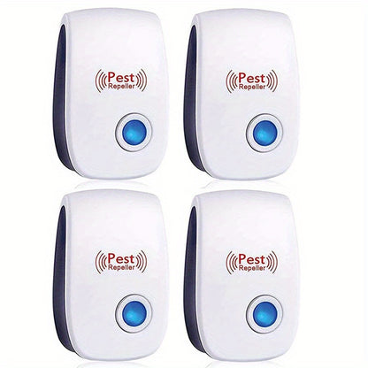 2pcs, Ultrasonic Pest Repeller - Effective Indoor Pest Control For Home, Kitchen, Office, Hotel, And Warehouse - Mosquito And Rat Repellent, Pest Control, Summer Essentials, Apartment Essentials, Household Gadgets