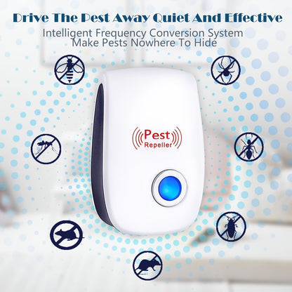 2pcs, Ultrasonic Pest Repeller - Effective Indoor Pest Control For Home, Kitchen, Office, Hotel, And Warehouse - Mosquito And Rat Repellent, Pest Control, Summer Essentials, Apartment Essentials, Household Gadgets