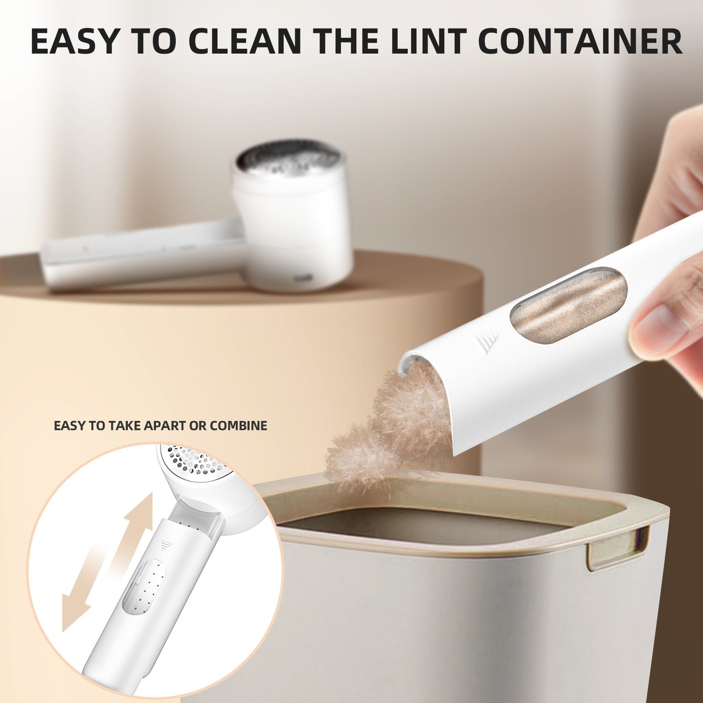 Electric Lint Remover, Fabric Shaver, USB Rechargeable Sweater Shaver, Power Lint Shaver, LED Display, Fuzz Remover, Portable Hairball Trimmer For Clothes, Bedding, Furniture, Carpet, Sofa, Cleaning Supplies, Household Gadget