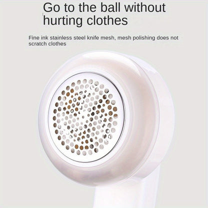 1pc, Fabric Shaver, Electric Lint Remover, USB Rechargeable Sweater Shaver, Power Lint Shaver, Fuzz Remover, Pilling Remover, Portable Hairball Trimmer For Clothes, Bedding, Furniture, Carpet, Sofa, Cleaning Supplies, Cleanin