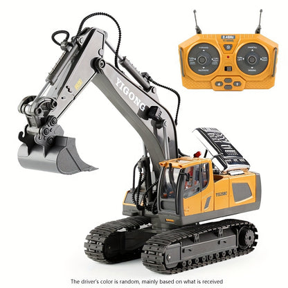 Mini Excavator Toy with Remote Control and App Control, Fun Men'S Toy, High-tech 11-Channel Alloy, Plastic Engineer Truck, Perfect Gift for Children
