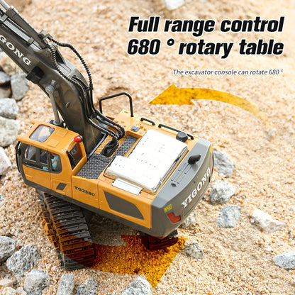 Mini Excavator Toy with Remote Control and App Control, Fun Men'S Toy, High-tech 11-Channel Alloy, Plastic Engineer Truck, Perfect Gift for Children