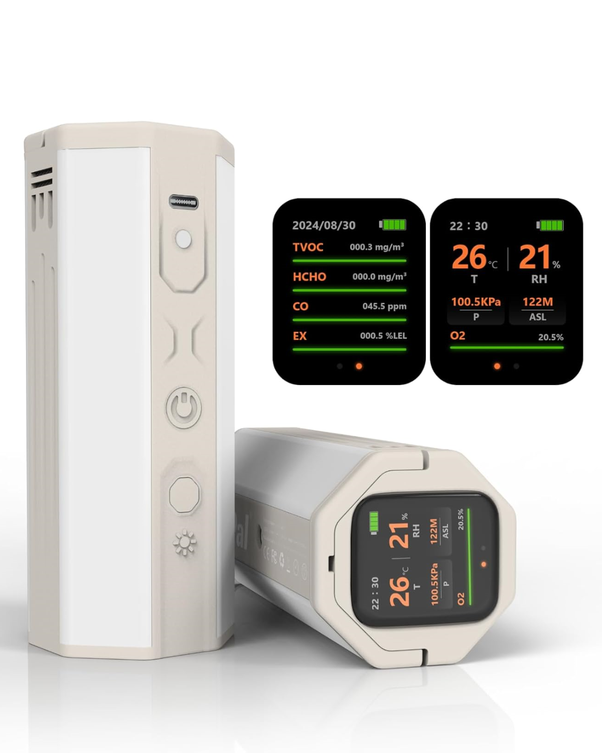 LUM GUARD Portable Air Monitor(white)