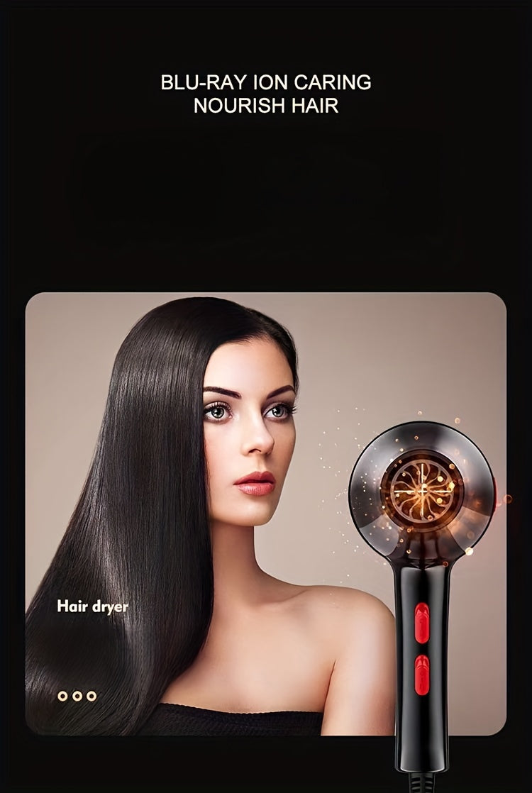 Professional High-Speed Hair Dryer Set - Fast Drying, Low Noise, Advanced Ionic Technology, Multiple Heat Settings, Cool Shot Button, Concentrator Attachment, Suitable for Home Use, Salon-Quality Styling