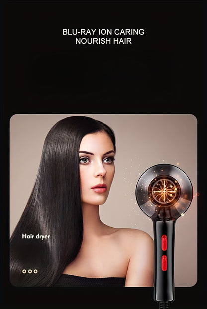 Professional High-Speed Hair Dryer Set - Fast Drying, Low Noise, Advanced Ionic Technology, Multiple Heat Settings, Cool Shot Button, Concentrator Attachment, Suitable for Home Use, Salon-Quality Styling