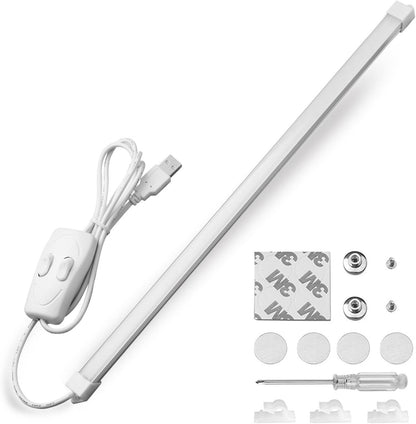 Portable USB 60LED 7W Reading Strips Craft Light Eye-Care LED Desk Reading Lamp with Cool and Warm White Color Light Great for Craft Table, Pianos, Reading, Work Tables,Dj'S, Music Stands