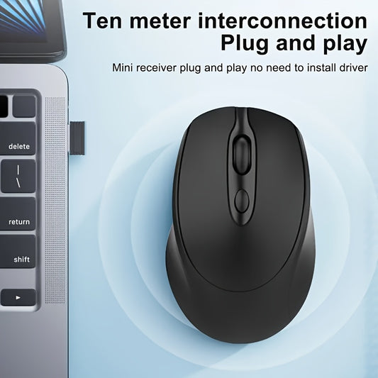[Wireless Silent Mouse] Wireless Silent Mouse | Ambidextrous Dual-Mode Ergonomic Type-C Rechargeable for Office/Home Use with Tablet/Laptop/Desktop Connectivity, Portable, Compact, Durable Build, Tech Enthusiasts