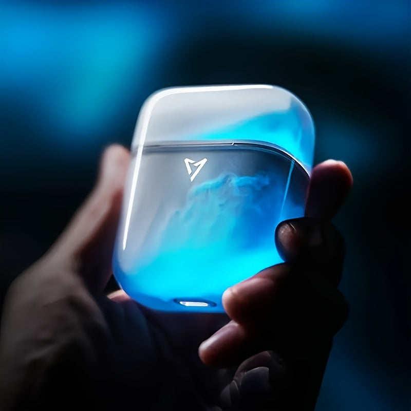 LIUP Pods Wireless Earbuds with Luminous Sand, AI Noise Cancellation & Bluetooth 5.4, Featuring 13mm Dynamic Driver for Trendy Tech Enthusiasts In Commute & Audio Scenarios, Auriculares Bluetooth with Dual-Device Connection &