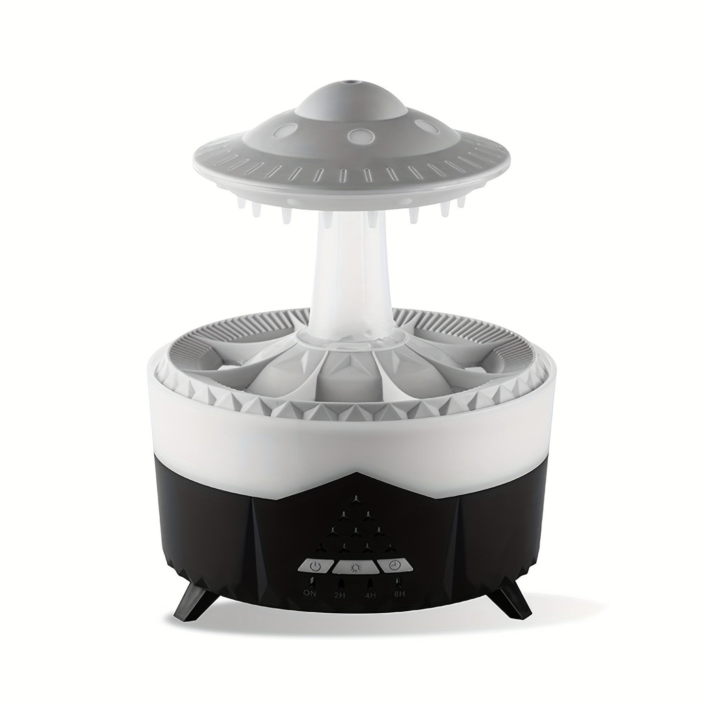 Large Capacity Volcanic Spray Atomizer - Intelligent Simulation Water Drop Humidifier and Flame Aroma Diffuser for Home - Advanced Mist Technology, Whisper Quiet, Easy to Clean, and Automatic Shut-Off