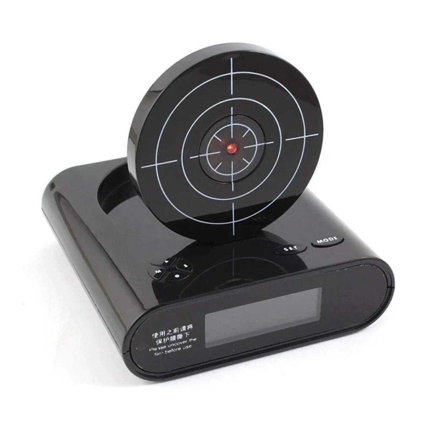 Gadget Target Laser Shooting Gun Alarm Clock Digital Electronic Desk Clock Table Watch Nixie Clock Snooze Target Gaming Clock