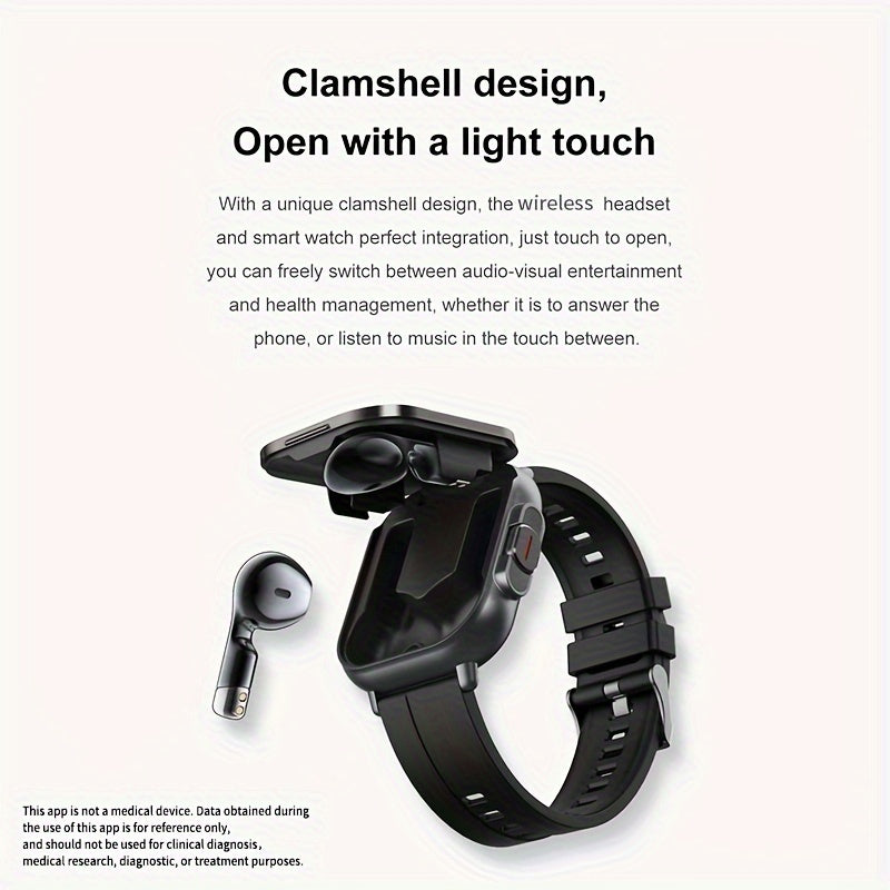 Smart Watch Pro - High-Tech Double Explicit Display, Electronic Movement, Rechargeable Lithium Battery, Water-Resistant PC Case, Silicone and Stainless Steel Band, Wireless Connectivity for Fitness Tracking and Notifications