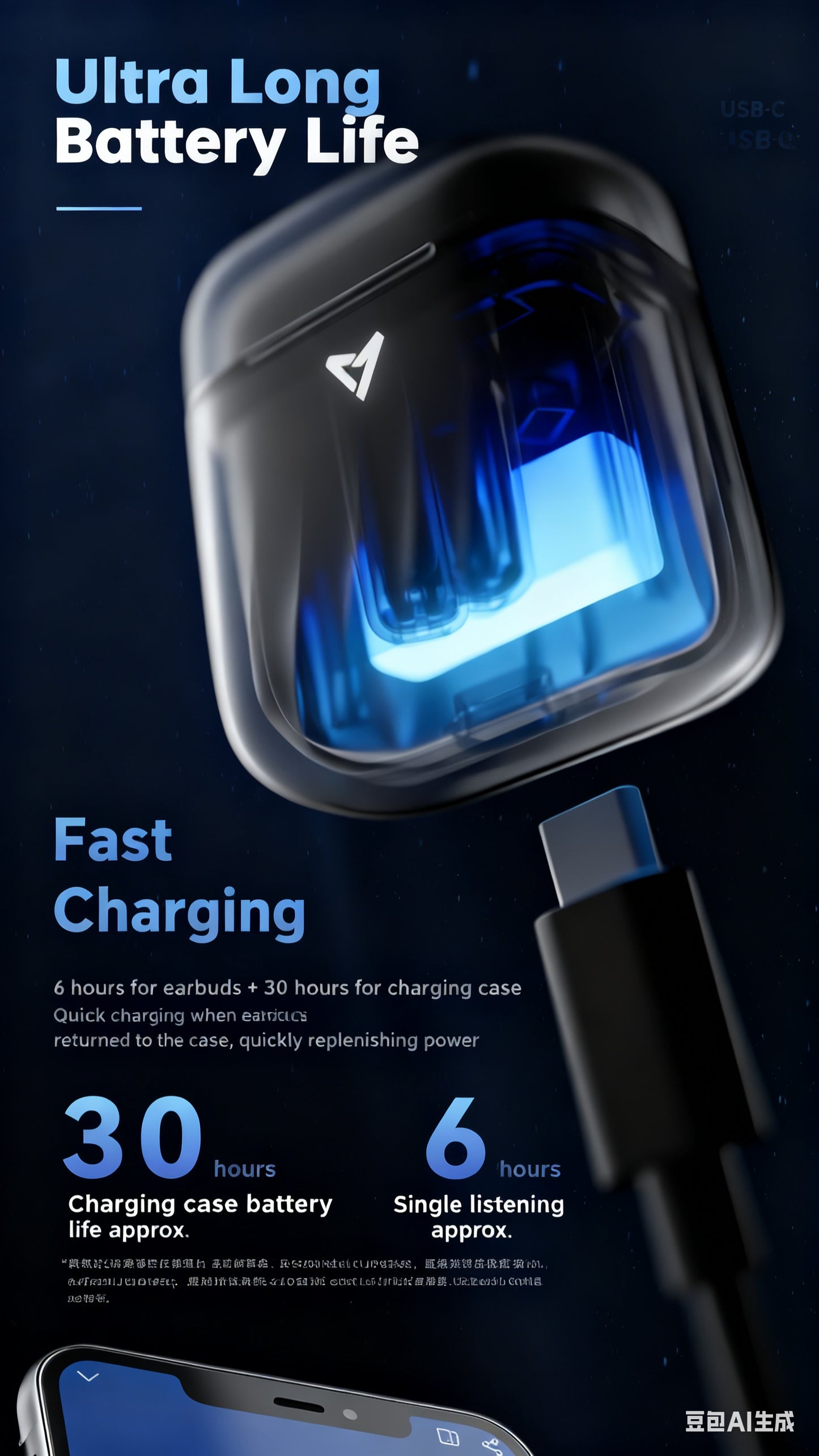LIUP Pods Wireless Earbuds with Luminous Sand, AI Noise Cancellation & Bluetooth 5.4, Featuring 13mm Dynamic Driver for Trendy Tech Enthusiasts In Commute & Audio Scenarios, Auriculares Bluetooth with Dual-Device Connection &