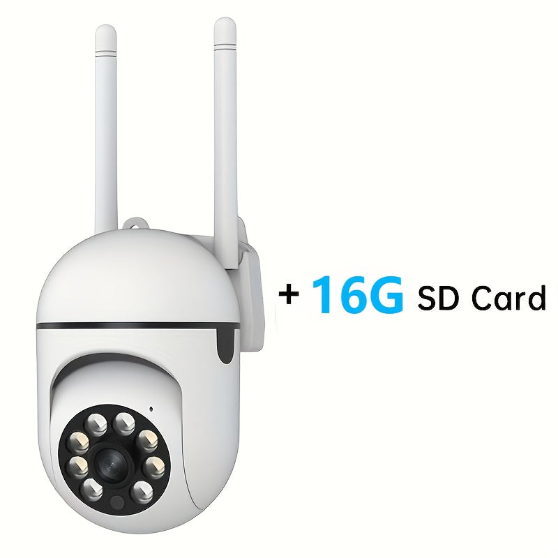 1pc Jooan Wifi Camera | 1080P Full Hd, Night Vision, 2-Way Audio, Ptz Technology, Led Lights, Cloud Storage Support, 2.4G Wi-Fi, Suitable for Indoor And Outdoor Use, Home And Office Security Camera