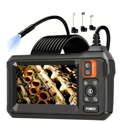 [HD Borescope Camera] 1080P HD Borescope Camera With Light, 50ft Snake Endoscope Camera, Gadgets For Men (4.3")