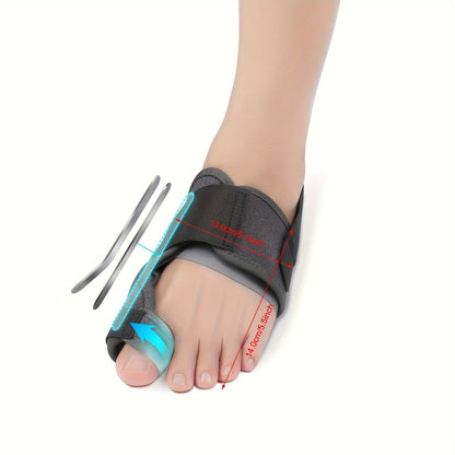 Tech Love Bunion Corrector For Women Men Big Toe 1 Pair, Adjustable Bunion Splint With 2 Angle Bar, Bunion Pads, Toe Straightener With Double Non-slip Strap For Day Night Support