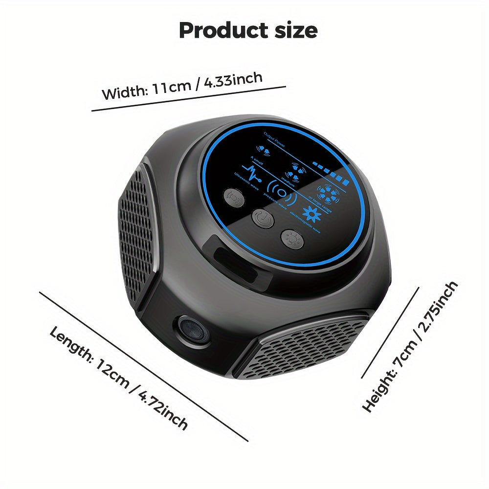 1pc, Cappsu Upgraded Rodent Repellent, 360° Ultrasonic Pest Repeller With Flashlights & PIR, Humane Mouse Traps Effectively Repel Mouse/Squirrel/Spider/Bat For Attics, Houses, Barns, Family & Pet Safe, Pest Control, Househol