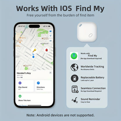 Apple Authorized Smart Locator - Enhanced Anti-lost Tech with Global GPS Tracking - Instantly Find Your iOS Devices - Officially Verified