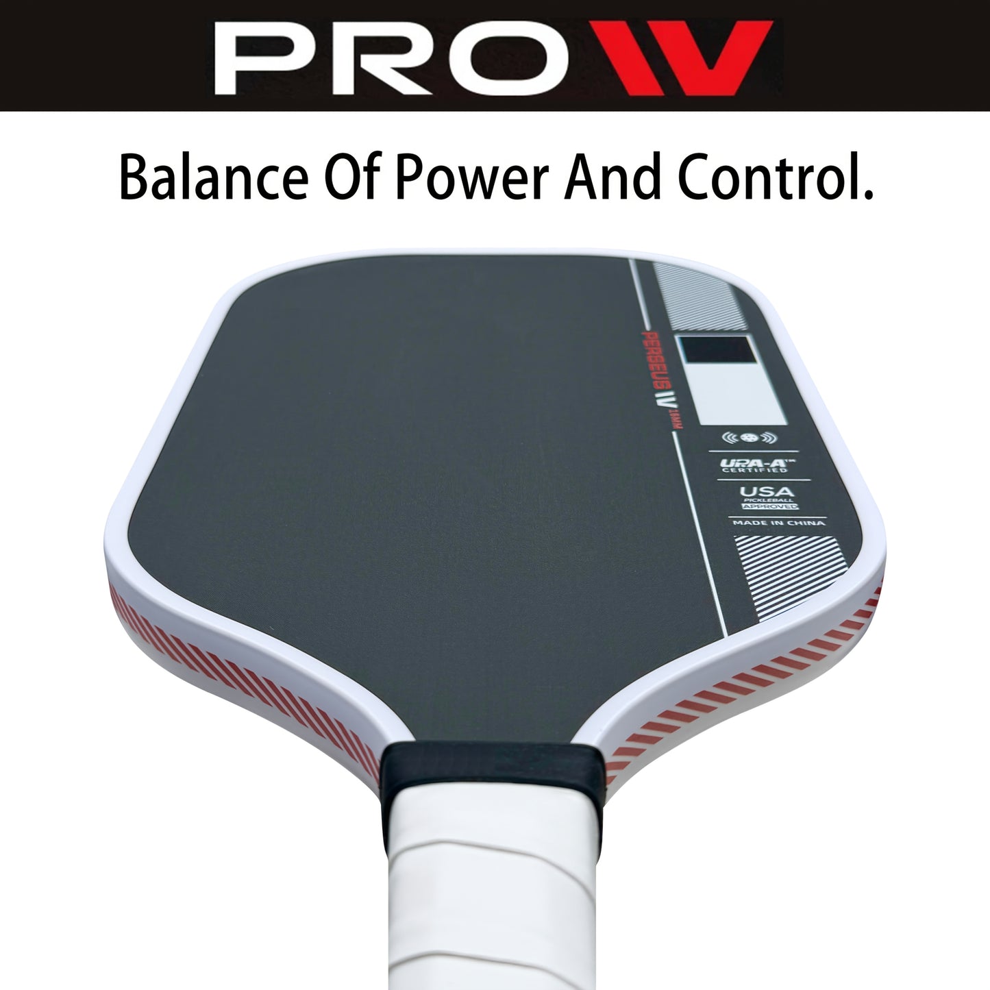 Ben Johns Pro IV 16mm Carbon Fiber Pickleball Paddle - T700 Tech, Honeycomb Core Damping System, Non-Slip Grip & Sound Dampening, Ultra-Lightweight Durable Rotation Edge, Ergonomic Handle, USPA - Ideal for Competitive & Recre