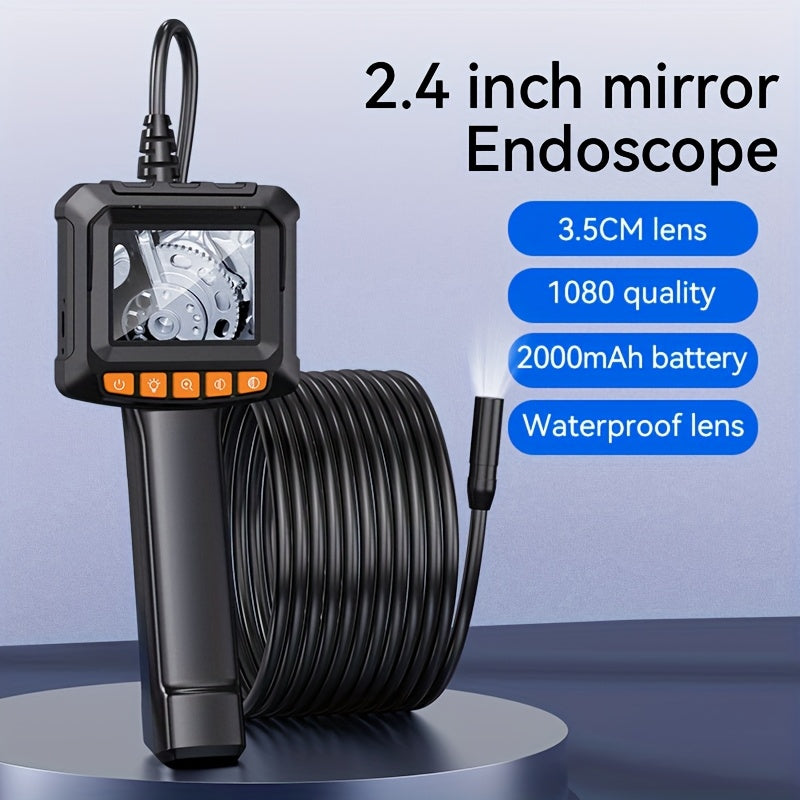 16.5ft Borescope Camera With Light, 4.3"/2.4" Endoscope Camera With Light, IP67 Waterproof Endoscope, 1080 HD Inspection Camera, Snake Camera, Endoscope Camera Gadgets For Men