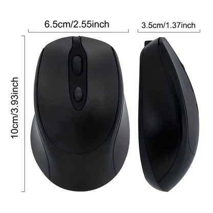 [Wireless Silent Mouse] Wireless Silent Mouse | Ambidextrous Dual-Mode Ergonomic Type-C Rechargeable for Office/Home Use with Tablet/Laptop/Desktop Connectivity, Portable, Compact, Durable Build, Tech Enthusiasts