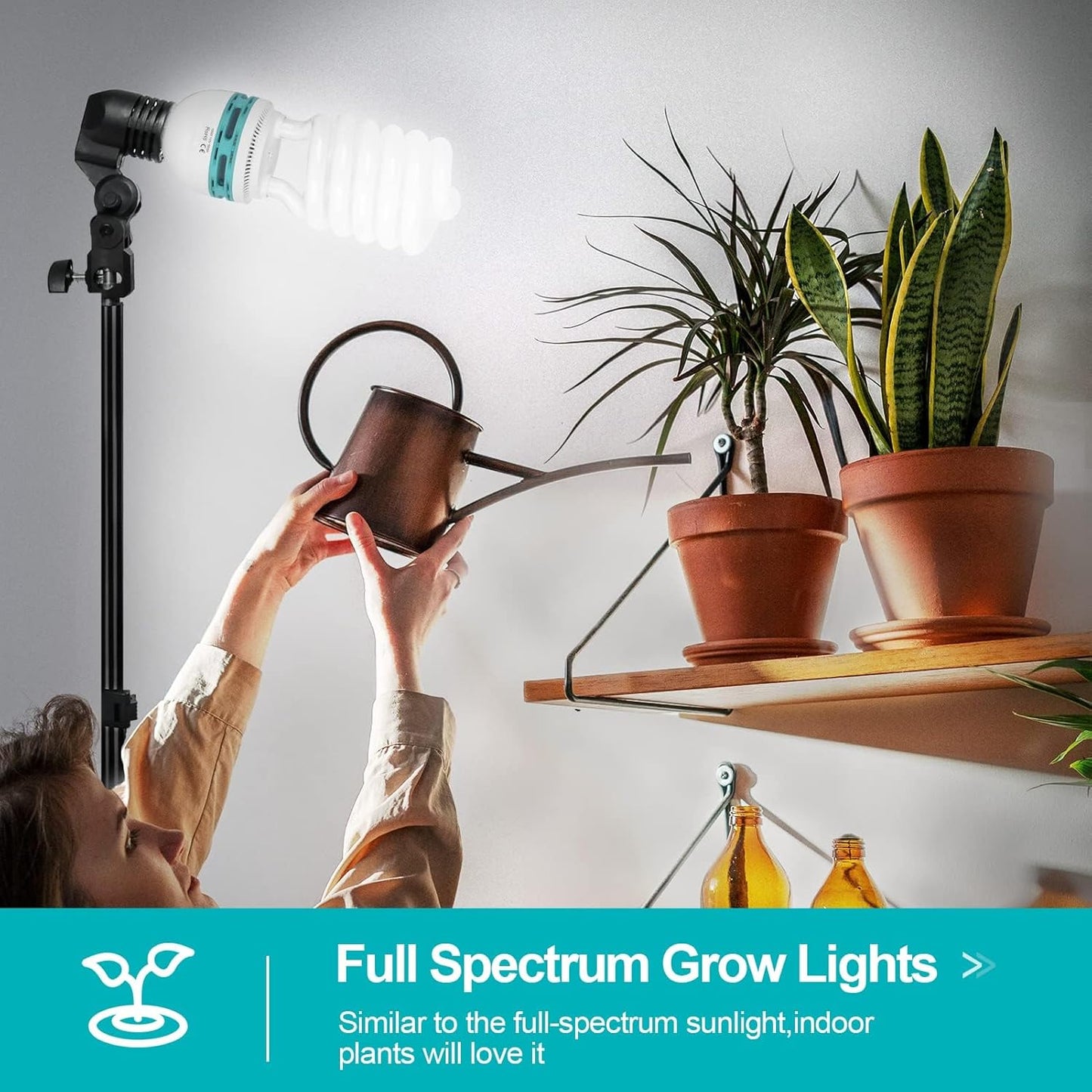 Full Spectrum Light Bulb, 105W Spiral CFL 5500K Daylight for Softbox Lighting Kit, Replacement Lamp for Photography Photo Video Studio, Household Use, Portrait Shooting -1PACK