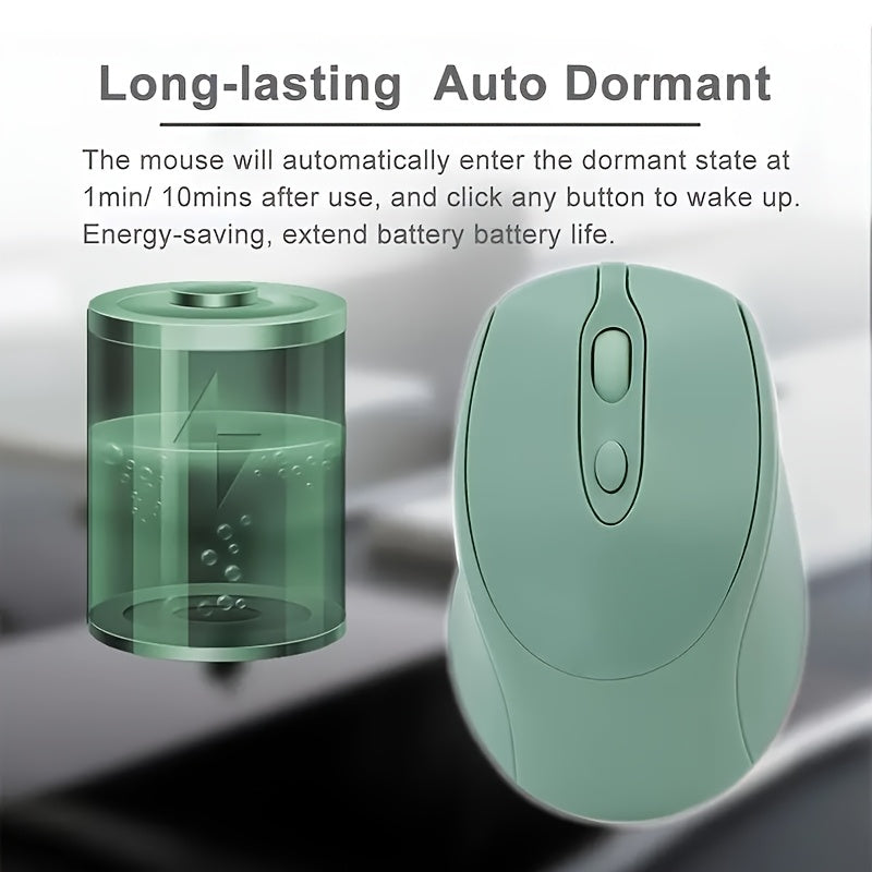 [Wireless Silent Mouse] Wireless Silent Mouse | Ambidextrous Dual-Mode Ergonomic Type-C Rechargeable for Office/Home Use with Tablet/Laptop/Desktop Connectivity, Portable, Compact, Durable Build, Tech Enthusiasts