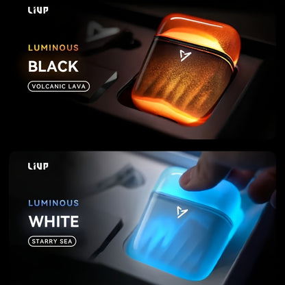 LIUP Pods Wireless Earbuds with Luminous Sand, AI Noise Cancellation & Bluetooth 5.4, Featuring 13mm Dynamic Driver for Trendy Tech Enthusiasts In Commute & Audio Scenarios, Auriculares Bluetooth with Dual-Device Connection &