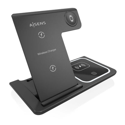 Wall Charger Aisens ASCH-15W3WC043-BK 3-in-1