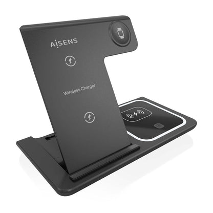 Wall Charger Aisens ASCH-15W3WC043-BK 3-in-1