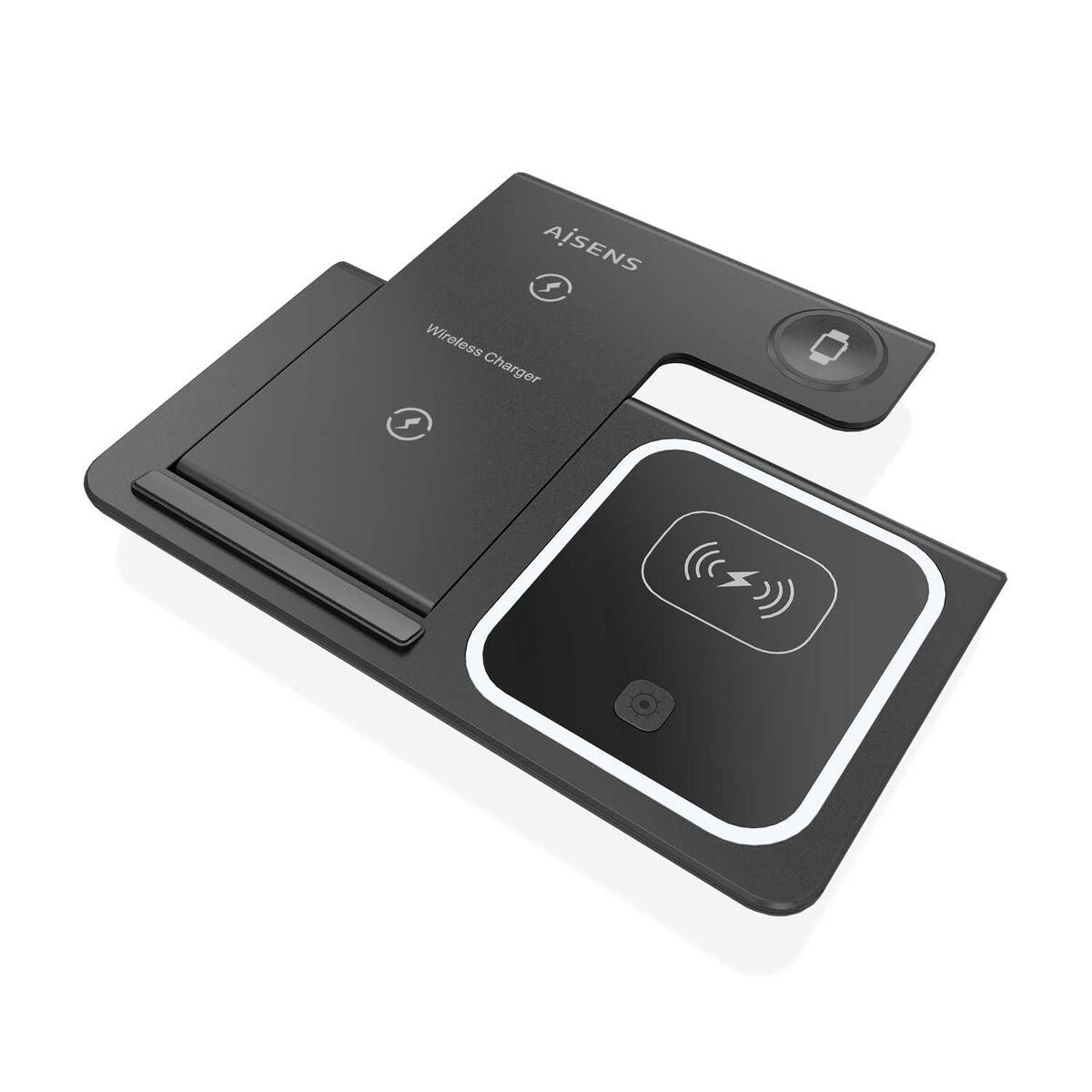 Wall Charger Aisens ASCH-15W3WC043-BK 3-in-1