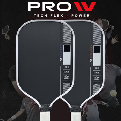 Ben Johns Pro IV 16mm Carbon Fiber Pickleball Paddle - T700 Tech, Honeycomb Core Damping System, Non-Slip Grip & Sound Dampening, Ultra-Lightweight Durable Rotation Edge, Ergonomic Handle, USPA - Ideal for Competitive & Recre