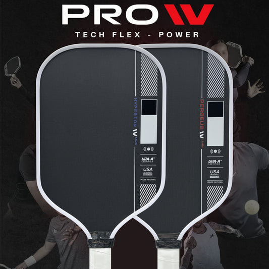 Ben Johns Pro IV 16mm Carbon Fiber Pickleball Paddle - T700 Tech, Honeycomb Core Damping System, Non-Slip Grip & Sound Dampening, Ultra-Lightweight Durable Rotation Edge, Ergonomic Handle, USPA - Ideal for Competitive & Recre