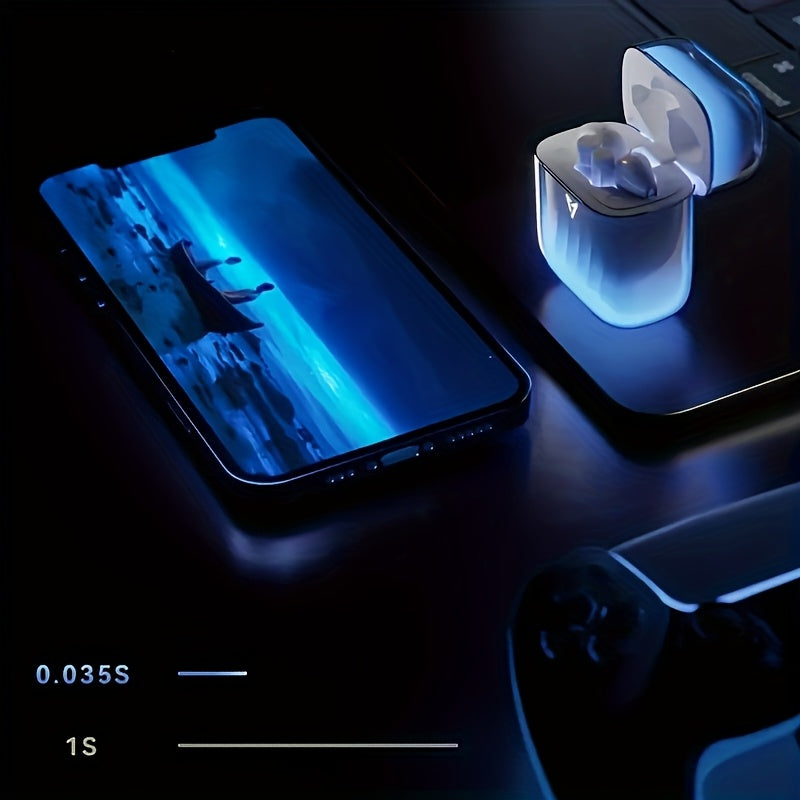 LIUP Pods Wireless Earbuds with Luminous Sand, AI Noise Cancellation & Bluetooth 5.4, Featuring 13mm Dynamic Driver for Trendy Tech Enthusiasts In Commute & Audio Scenarios, Auriculares Bluetooth with Dual-Device Connection &