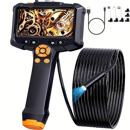 16.5ft Borescope Camera With Light, 4.3"/2.4" Endoscope Camera With Light, IP67 Waterproof Endoscope, 1080 HD Inspection Camera, Snake Camera, Endoscope Camera Gadgets For Men