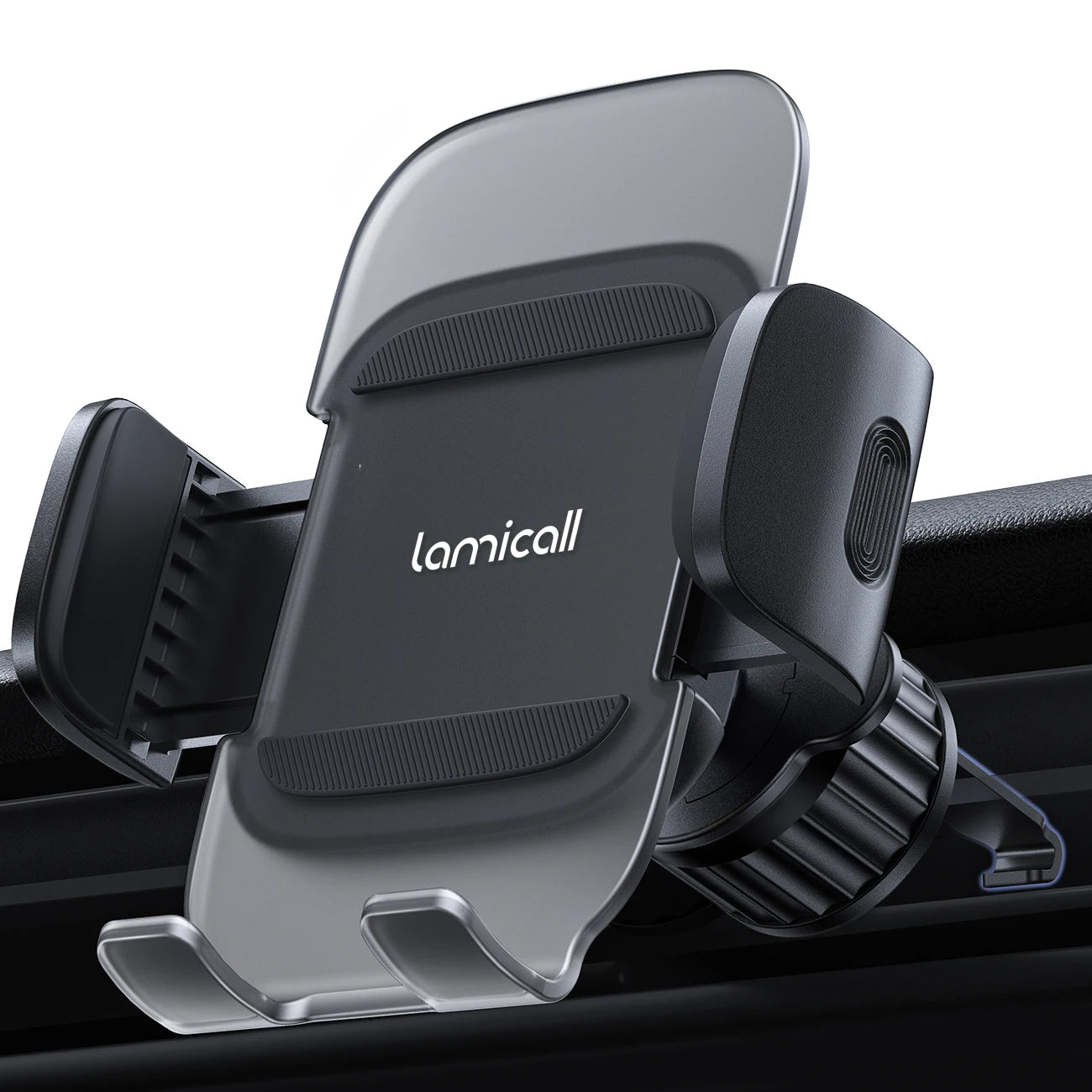 Lamicall CV09 Gravity Car Phone Holder Air Vent Mount Auto Lock Hands Free Cell Phone Stand One Hand Operation Stable Clip GPS