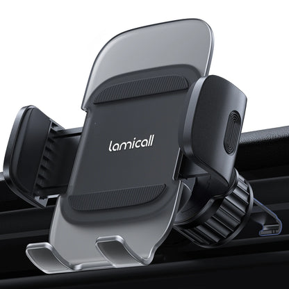 Lamicall CV09 Gravity Car Phone Holder Air Vent Mount Auto Lock Hands Free Cell Phone Stand One Hand Operation Stable Clip GPS